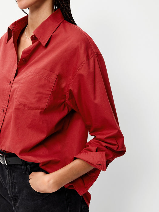 Oversized Button-Down Boyfriend Shirt
