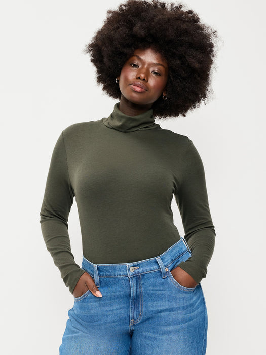 Slim-Fit Ribbed Turtleneck