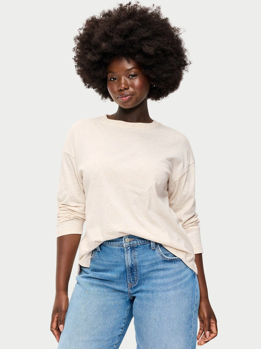 Vintage Long-Sleeve Crew-Neck T-Shirt