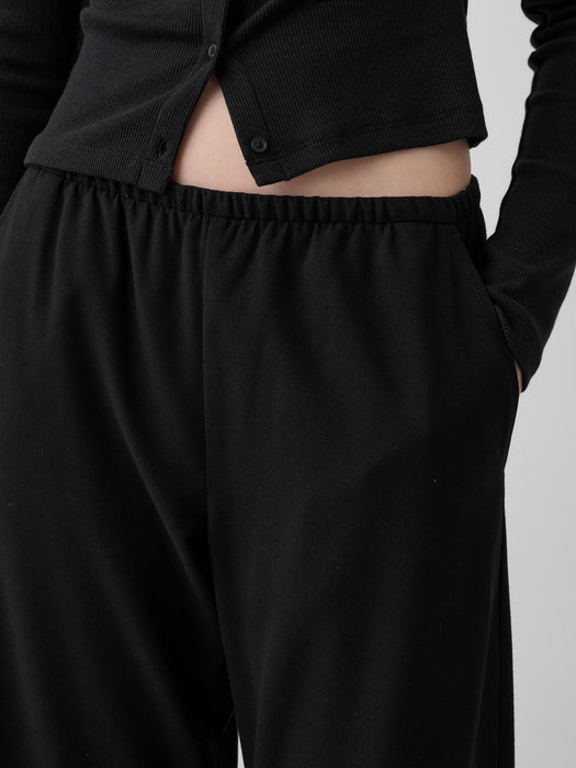 Mid Rise Easy Barrel Ankle Pants