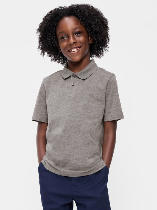 School Uniform Jersey Polo Shirt for Boys