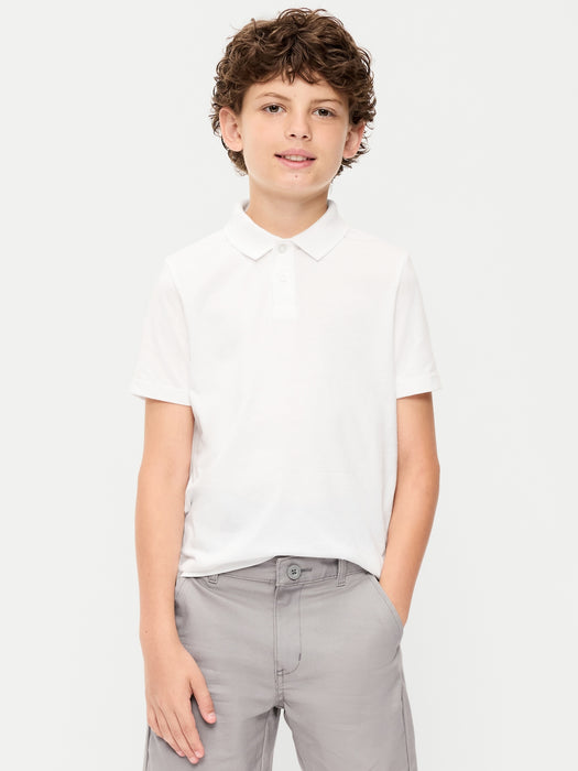 School Uniform Jersey Polo Shirt for Boys
