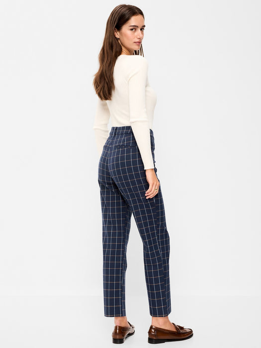 High-Waisted Pixie Straight Pants