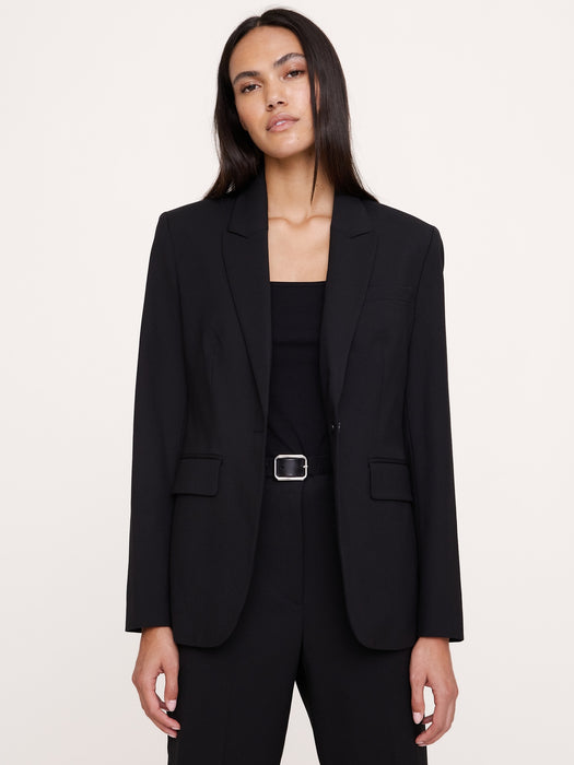 Slim Italian Lightweight Wool Blazer