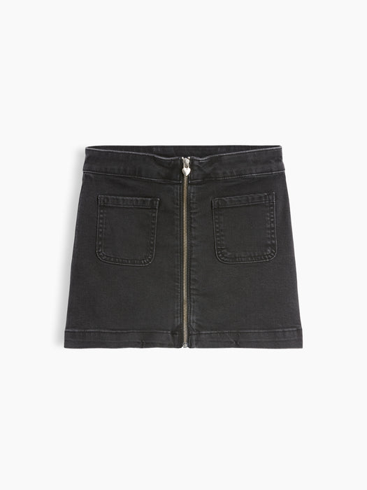 Kids Zip Denim Skirt