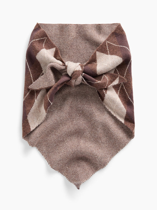 Argyle Triangle Scarf