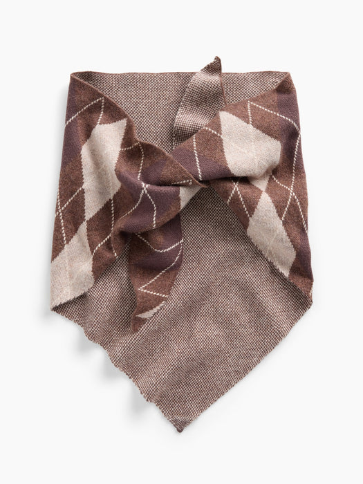 Argyle Triangle Scarf