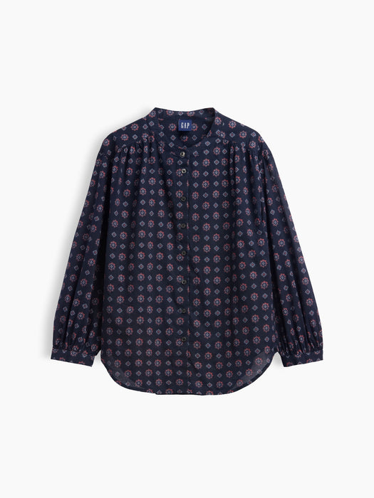 Relaxed Button-Front Shirt