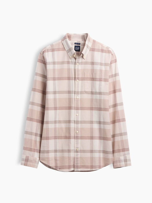Plaid Oxford Button-Down Shirt