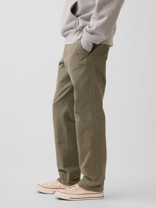 Heavyweight Twill Relaxed Straight Khakis