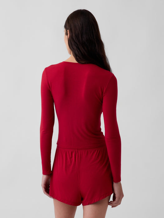SoftMade Modal Rib PJ Cardigan
