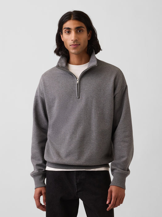 Heavyweight Oversized Quarter-Zip Pullover