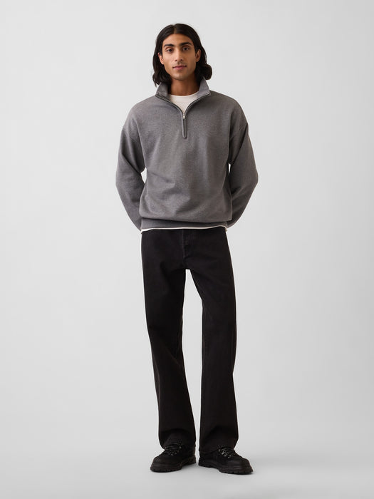 Heavyweight Oversized Quarter-Zip Pullover