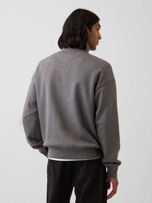 Heavyweight Oversized Quarter-Zip Pullover