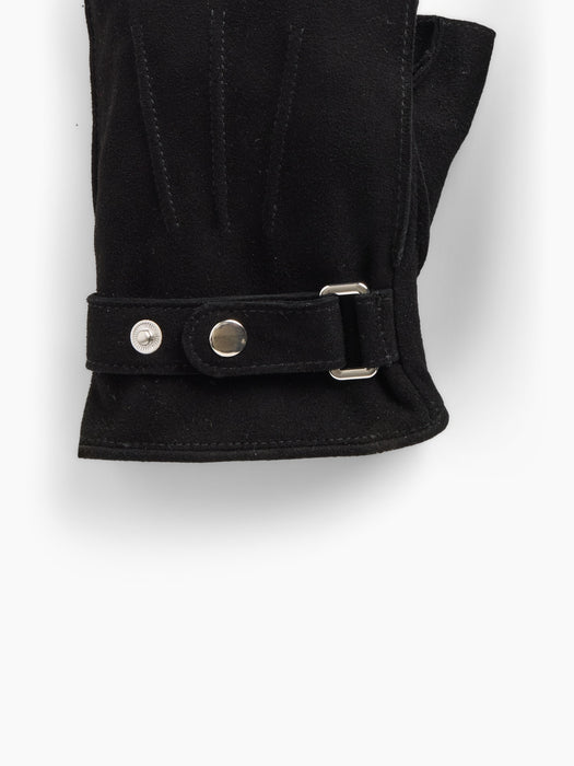 Suede Fingerless Gloves