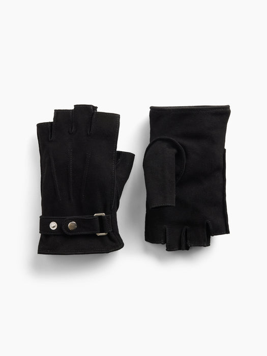 Suede Fingerless Gloves