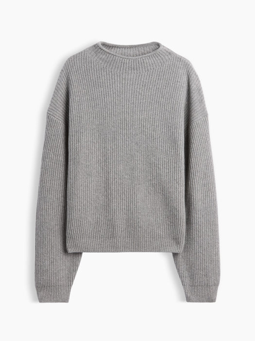 CashSoft Oversized Rollneck Sweater