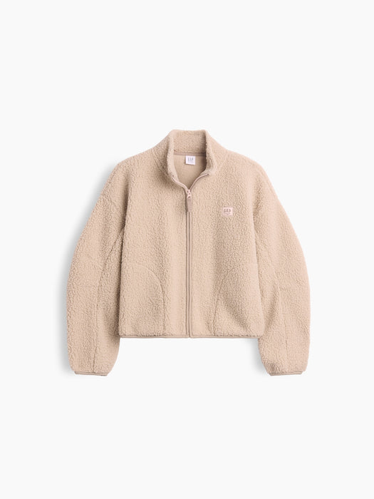 Kids Sherpa Relaxed Zip Jacket