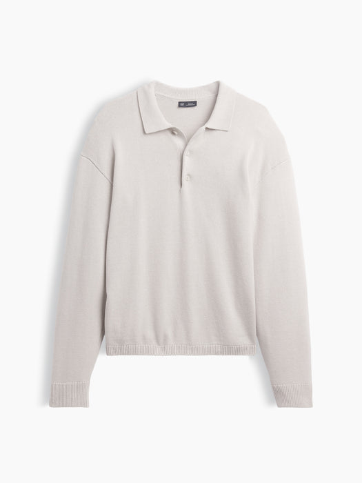 Relaxed Polo Sweater