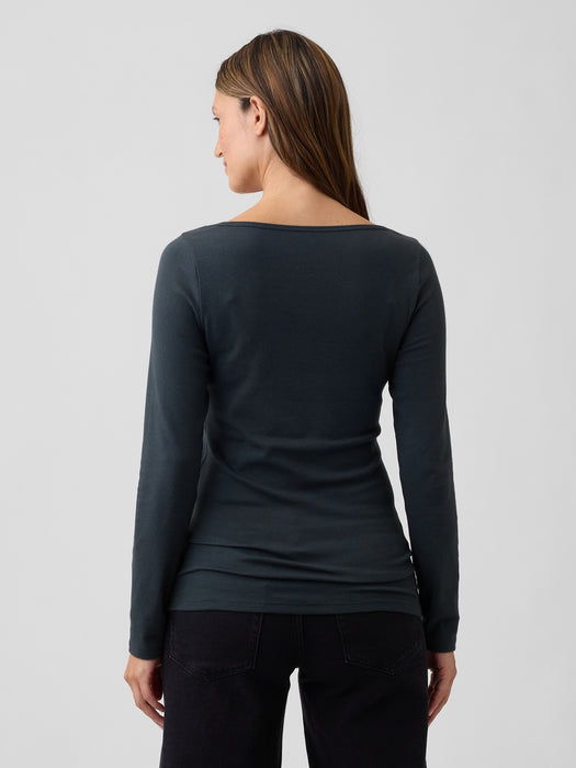 Maternity Modern Boatneck T-Shirt