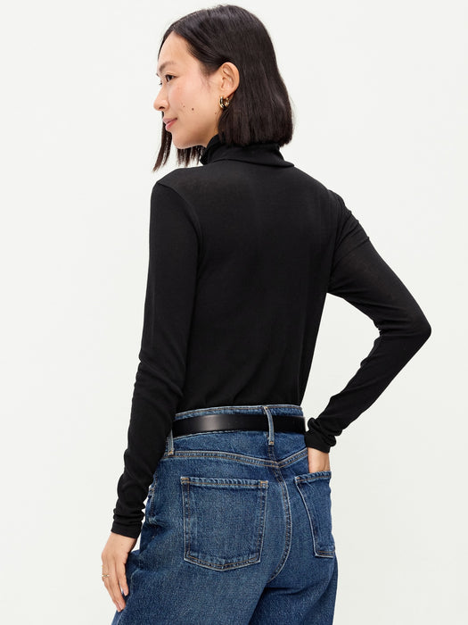 Slim-Fit Ribbed Turtleneck