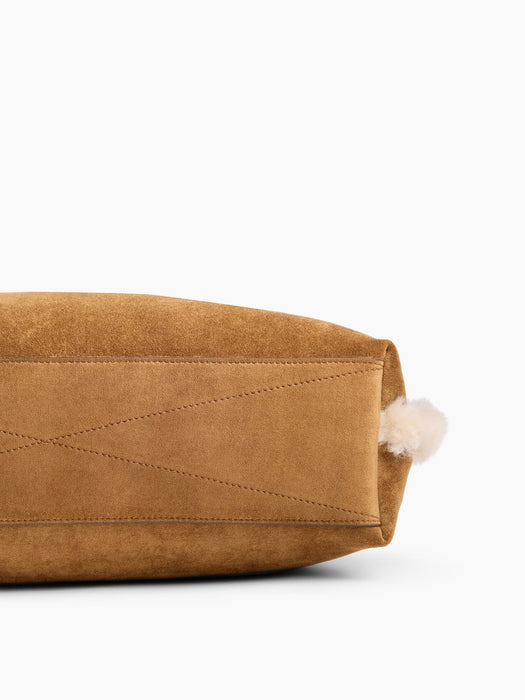 Vegan Suede Shoulder Bag