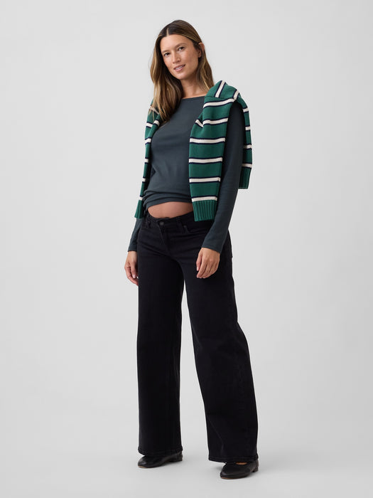 Maternity Modern Boatneck T-Shirt