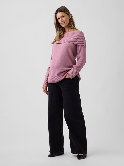 Maternity CashSoft Off-Shoulder Sweater