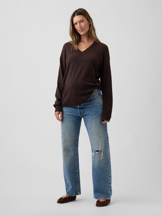 Maternity CashSoft V-Neck Sweater