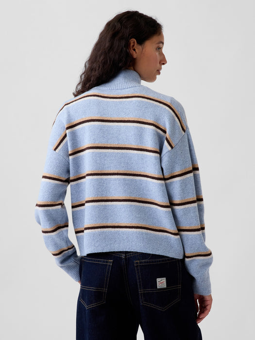 CashSoft Oversized Half-Zip Sweater