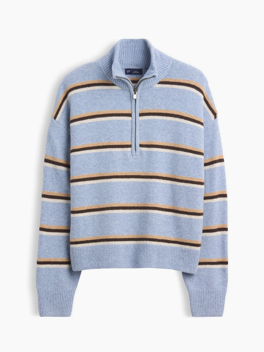 CashSoft Oversized Half-Zip Sweater