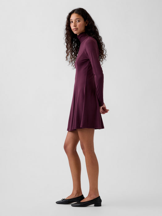 Mockneck Mini Dress