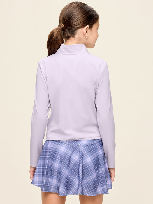 StudioSmooth Half-Zip Performance Top for Girls