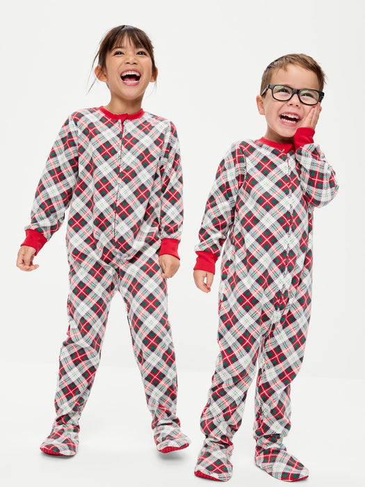 2-Way-Zip Microfleece Pajama One-Piece for Toddler & Baby
