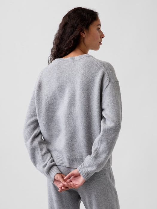 CashSoft Oversized V-Neck Sweater