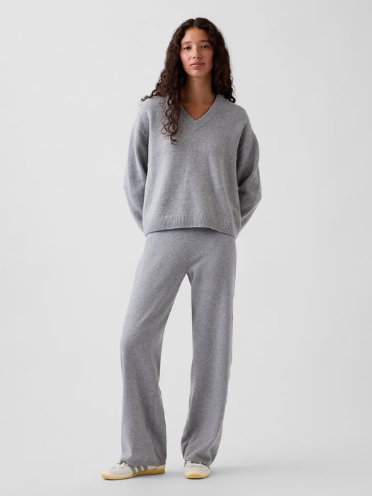 CashSoft Oversized V-Neck Sweater