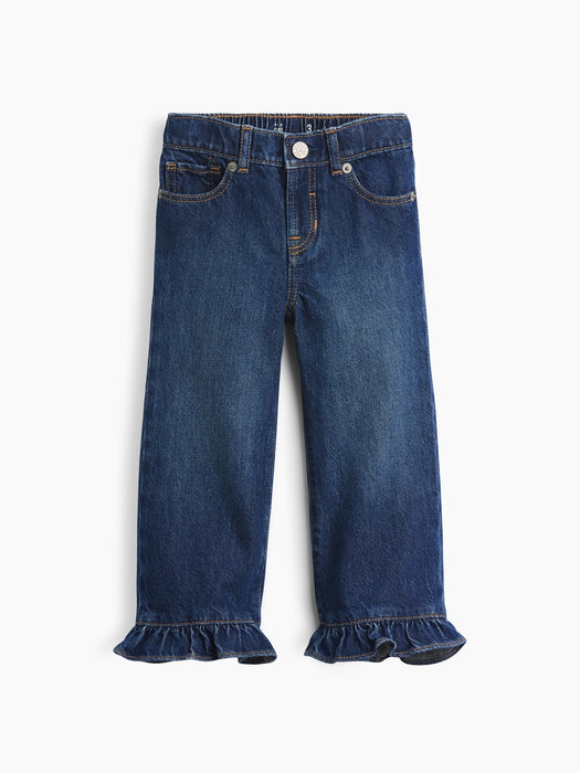 Baby & Toddler Ruffle-Hem Stride Jeans