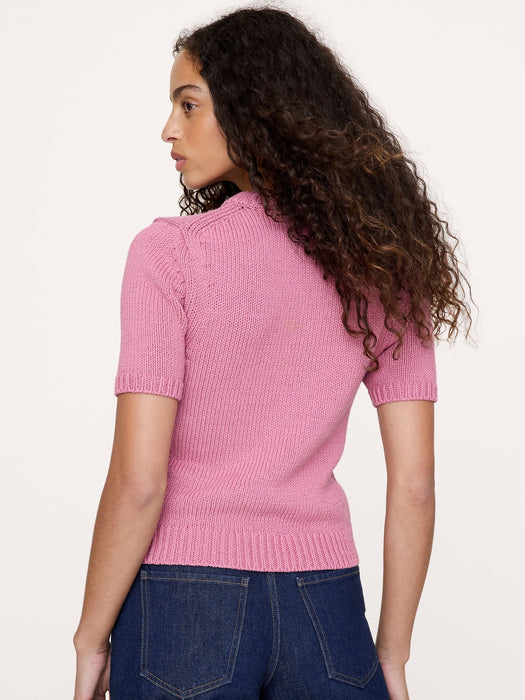 Chunky Cotton Sweater Tee