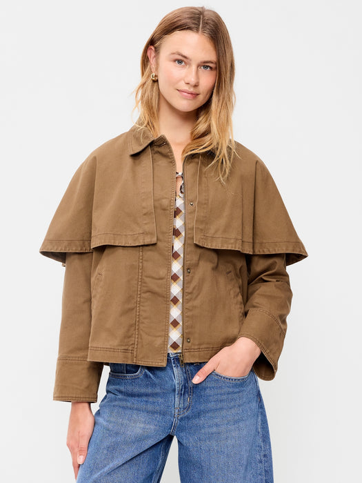 Twill Cape Jacket