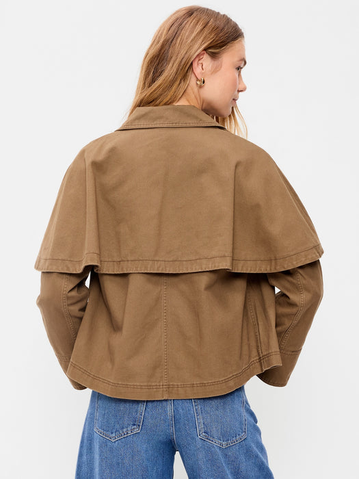 Twill Cape Jacket