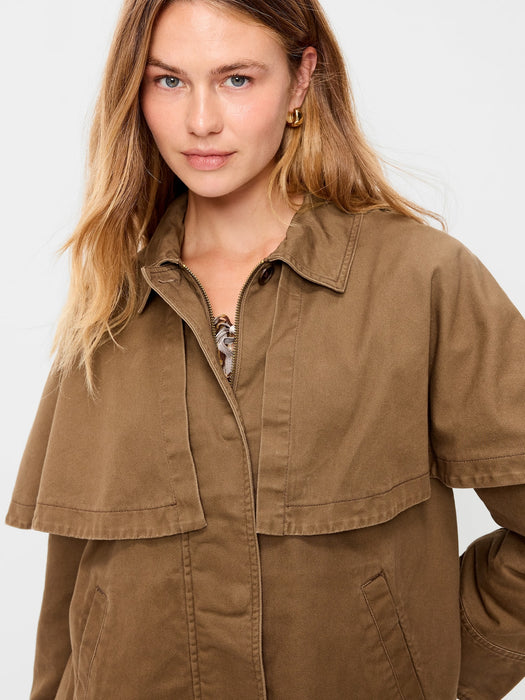 Twill Cape Jacket