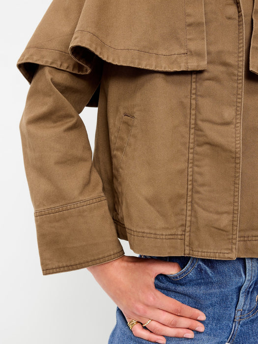 Twill Cape Jacket