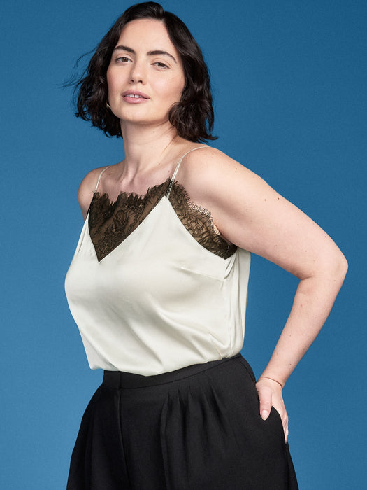 Old Navy x Altuzarra Satin Lace Cami Top