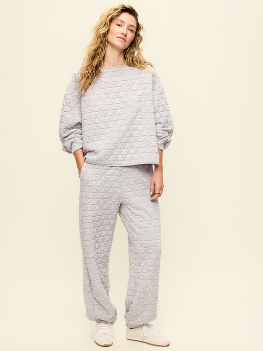 Quilted Bounce Fleece Sweatpants