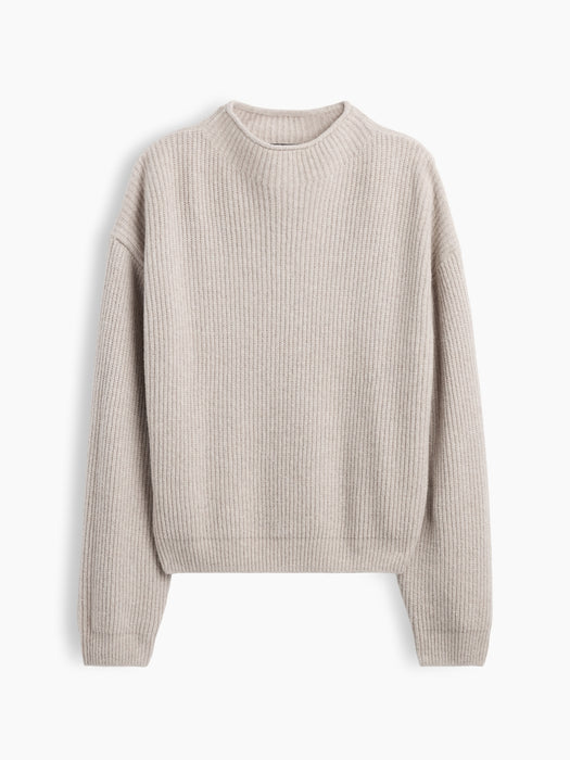 CashSoft Oversized Rollneck Sweater