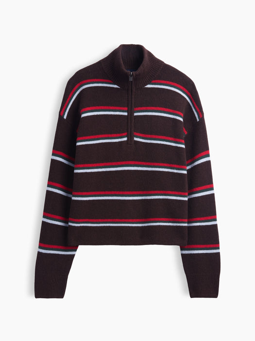 CashSoft Oversized Half-Zip Sweater