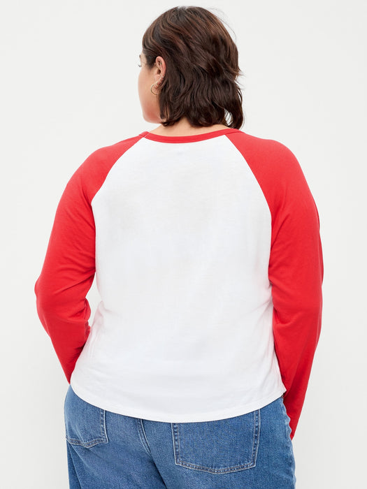 EveryWear Long-Sleeve Raglan Baseball T-Shirt