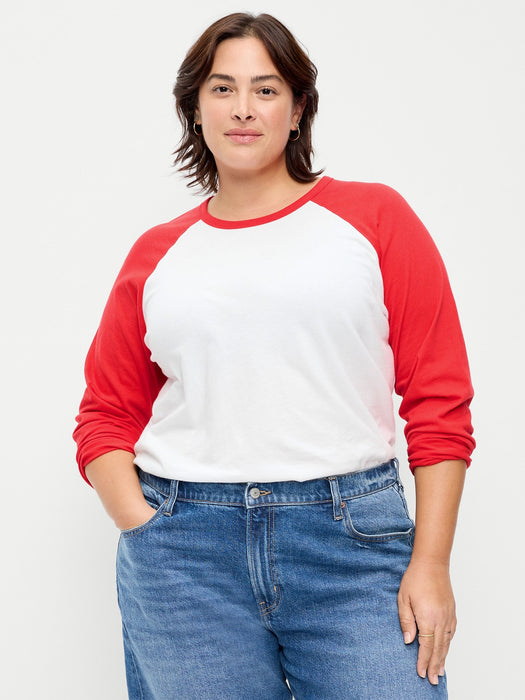 EveryWear Long-Sleeve Raglan Baseball T-Shirt