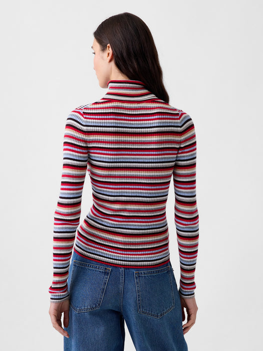 Lightweight CashSoft Rib Turtleneck Sweater