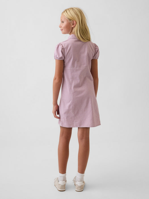 Kids Gingham Shirtdress